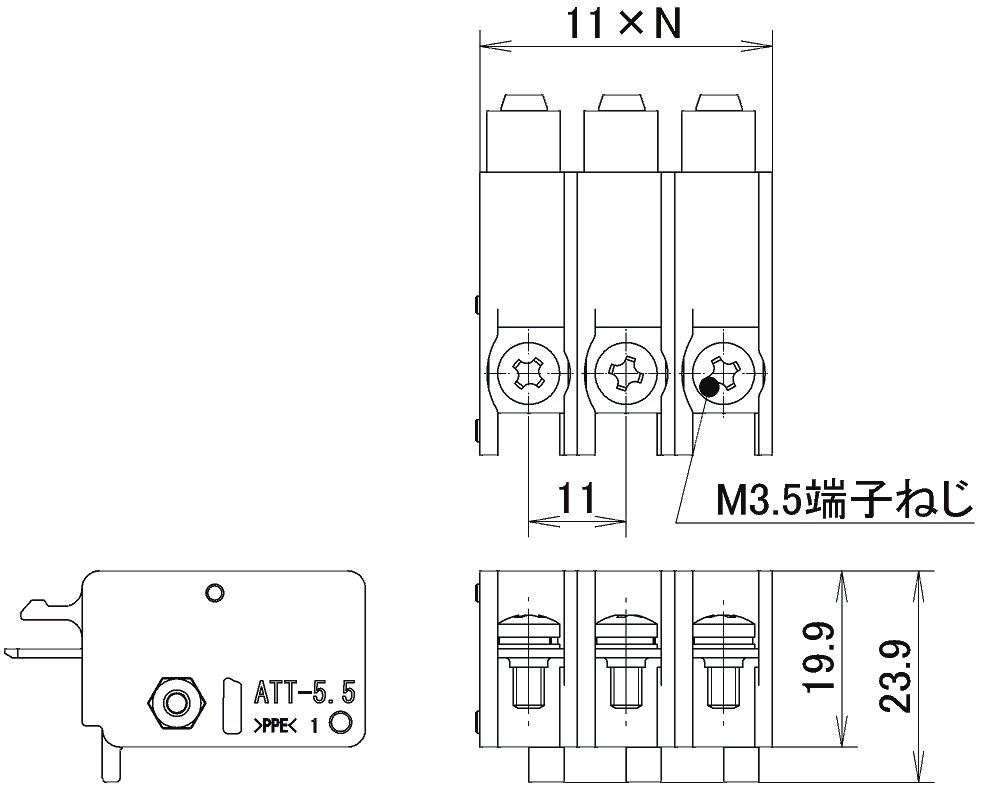 正兴ATT试用治具端子排内部构造
